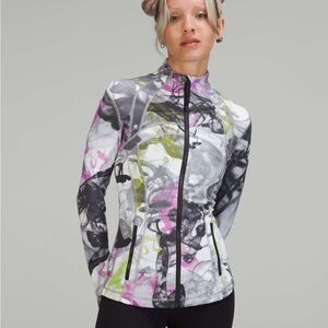 Lululemon Throwback Print Define Jacket Nulu Unicorn Throwback White Multi Sz 18
